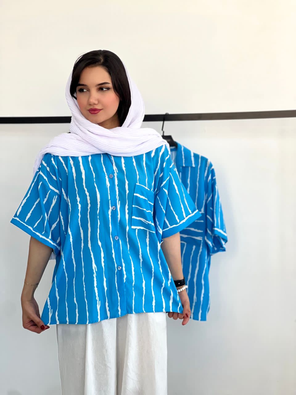 شومیز راه راه پری
